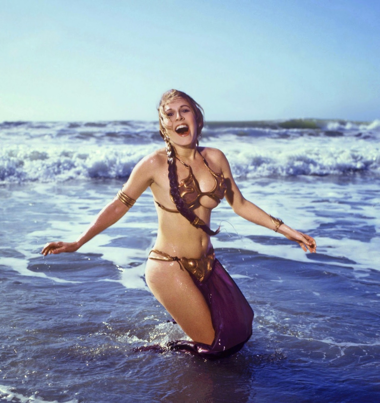 Carrie fisher princess leia slave