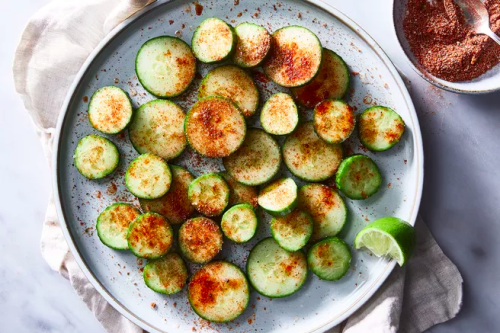 Cucumber Salad With Magic Spice BlendServings: 1Prep: 5 minSTUFF1 cucumber, sliced into medallions1/