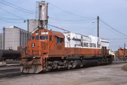 ICG Big AlcoIllinois Central Gulf number 1101 is an Alco Century 636. It sits in the Oak Street Yard