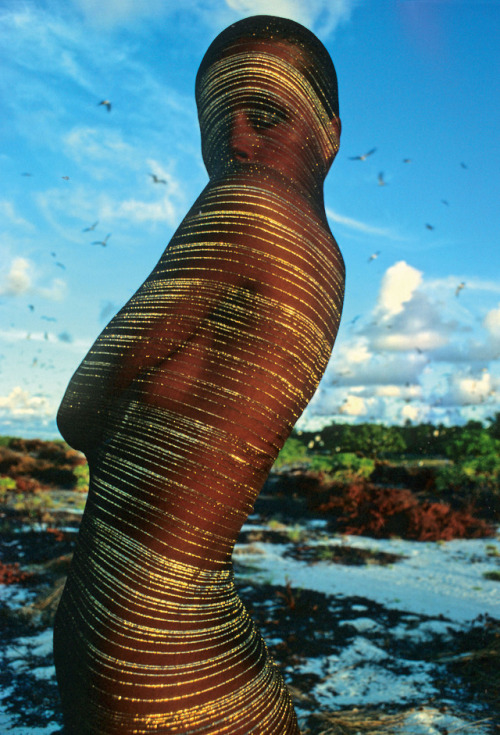 XXX sendommager:Iman photographed by Hans Feurer photo