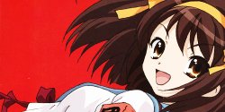 miwakuharuhi-deactivated2014111:  Spreading Excitement all Over the World with Suzumiya Haruhi Brigade. 