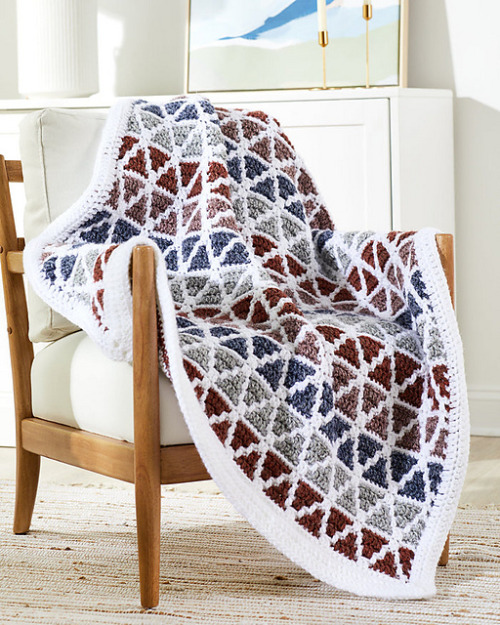 Montana Throw by Premier Yarns Design TeamFree Crochet Pattern Here #free#free pattern#crochet#crochet pattern#blanket