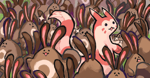 1071png: furret and sentret