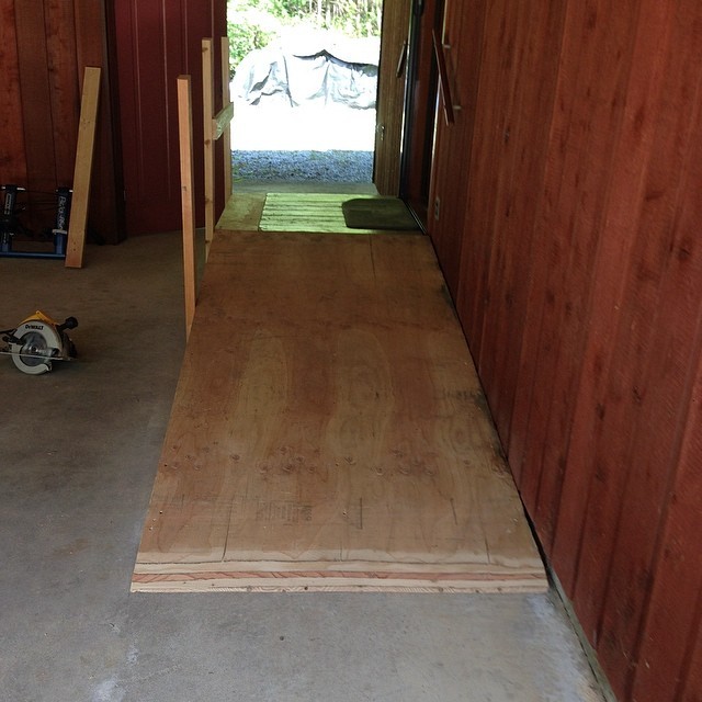 The ramp my talented brother built for my Dad