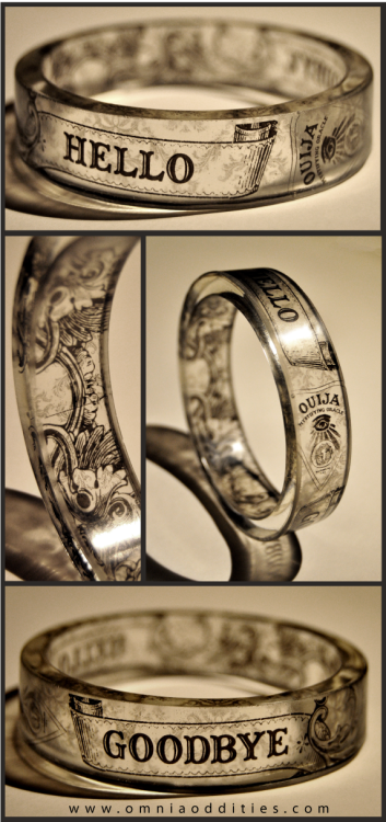 &ldquo;The Séance&rdquo; - resin bangle. Conjure your demons. www.omniaoddities.com