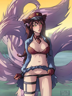 h1kar1ko:  Officer Ahri <3