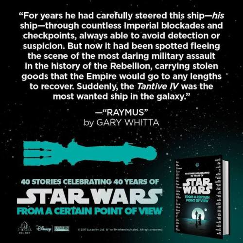 clubjade:Star Wars: From a Certain Point of View reveals | 40th Anniversary short story anthology | 