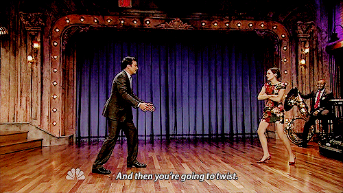 dangerous-muse:  lightspeedsound:  the only reason this did not end in a horrifying accident is because it is Jimmy Fallon and Emma Watson.  This is so cute. 