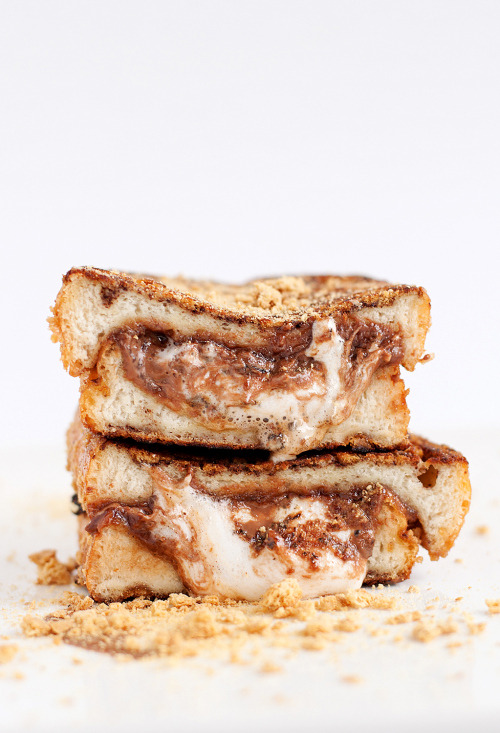sweetoothgirl:S’mores Stuffed French Toast
