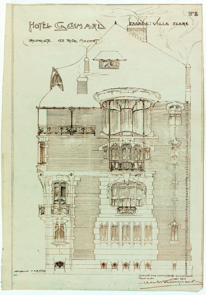dustjacketattic:  Hector Guimard, Hotel Guimard, 122 Ave. Mozart, Paris, 1912 
