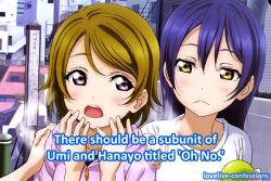 Lovelive-Confessions:    All Of Their Songs Are Just Them Crying And Freaking Out