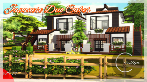 NEW! Japanese House + Japanese Duo Cubes2 Residential Lots / No CCYou need: Only Snowy EscapeDownloa