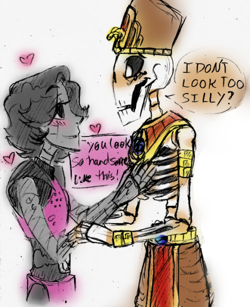 Undertale Egyptian AU where Sans and Papyrus are Egyptian even though no one can tell because they a