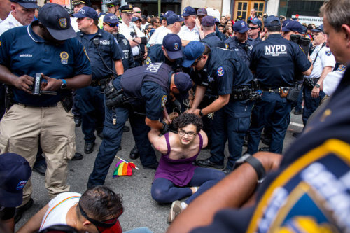 fuckyeahmarxismleninism:12 Arrested At NYC Pride Parade Outside Stonewall InnTwelve people were arre