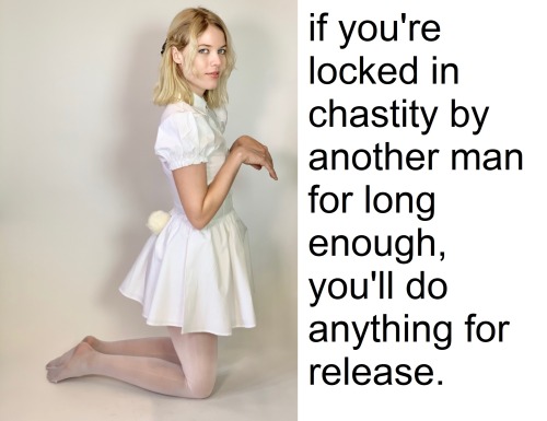 obedient-sissy-slut:  theclosetsissy:  You don’t have to get out of the cage to ‘release’ 😉   Just keep “doing anything” and soon or later  you’ll start do it for your own pleasure instead for a key that is lost long ago anyway 💋😈👅👄👙💅