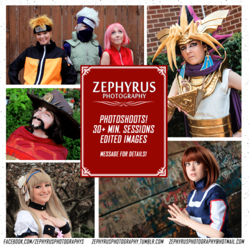 Hey everyone! Still looking for a photographer to capture your cosplay at Anime Midwest this year? M