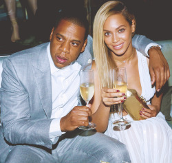 fuckyeahbeyonceminaj:  Beyoncé &amp; Jay-z at The 40/40 Club 10 Year Anniversary Party. (6-17-13) 