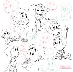 chanimations:  Steven and Pearl doodles 