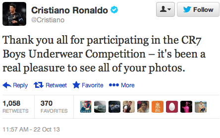 In the world of Cristiano Ronaldo today….