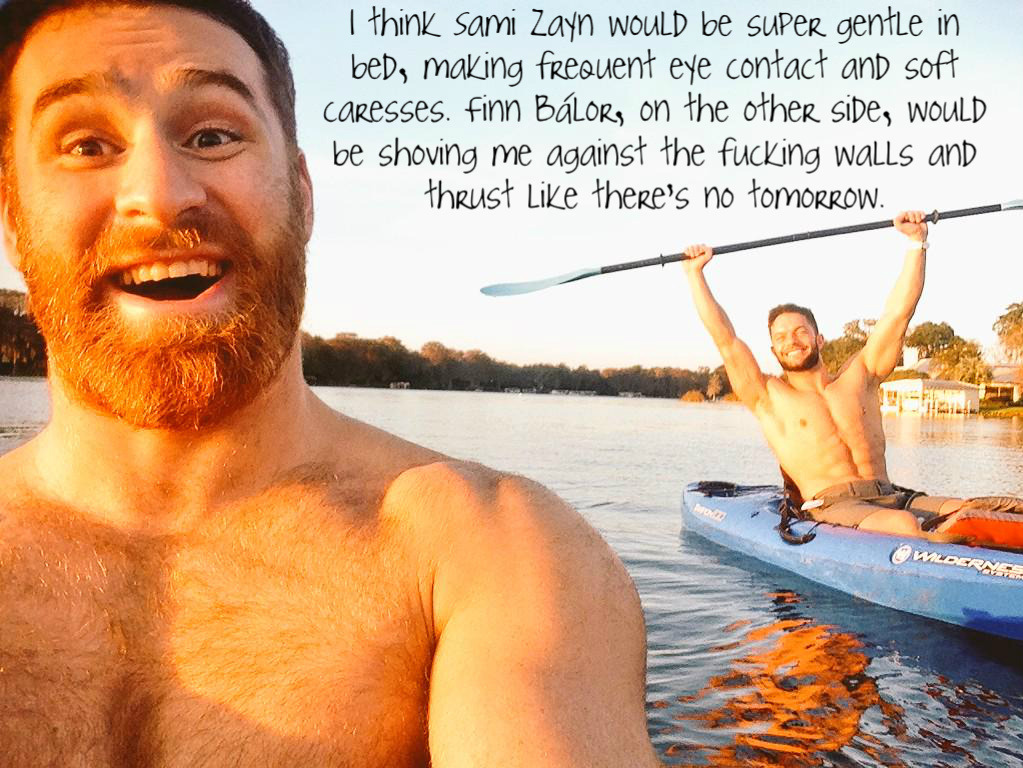 wrestlingssexconfessions:    I think Sami Zayn would be super gentle in bed, making