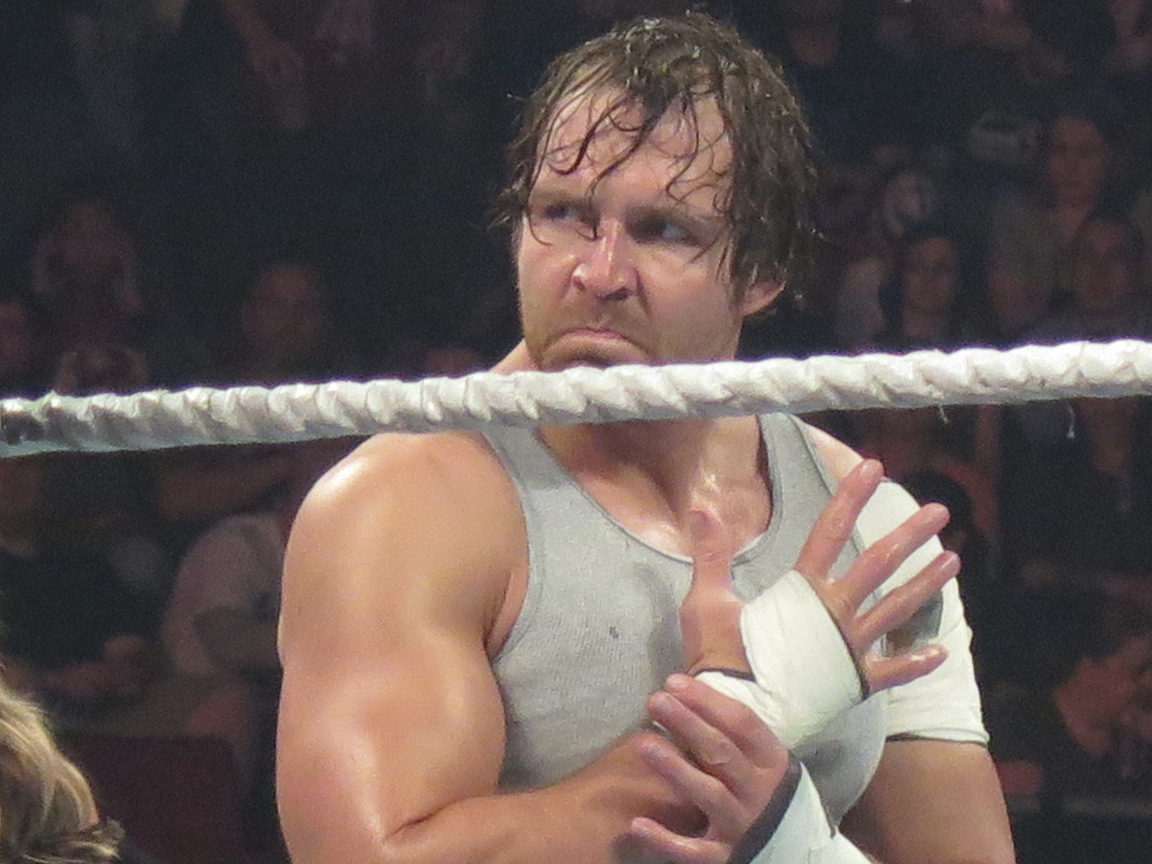  Dean Ambrose v Cesaro—12 August SmackDown taping—Part 1 