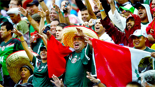 ohchicharito-blog:  Fans. Mexico vs. Cameroon | 13/6/2014 
