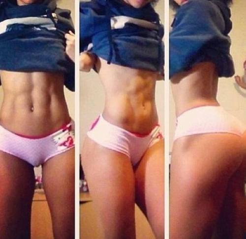 Porn Pics sexyfitnessgirls:  abs of steel @Linda_Durbesson