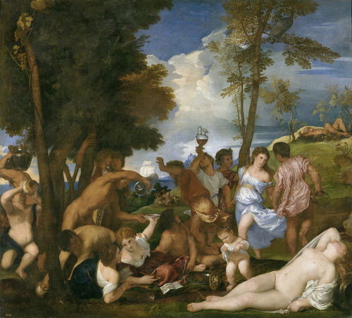 The Bacchanal of the Andrians by Titian, 1523–1526