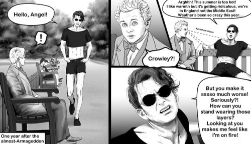 New ways to see you - page 1Aziraphale knew one thing for sure.It wasn&rsquo;t the temperature t
