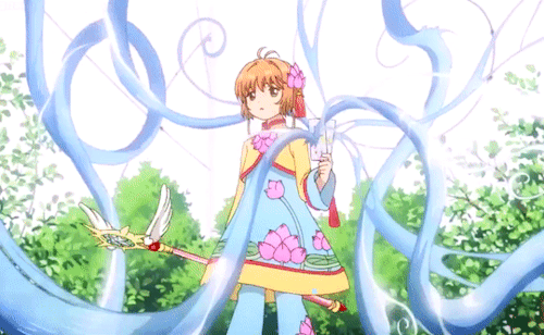 Cardcaptor Sakura Clear Card:Force without master, Heed my Staff of Dreams!  Become my power! S