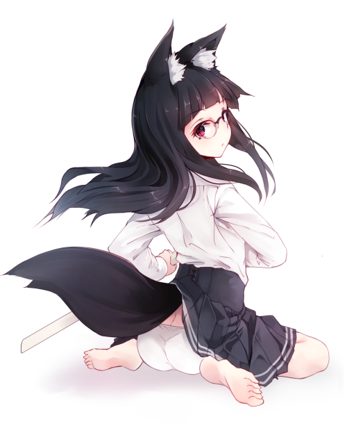 catgirlsdoingcatthings:  狐 | お徳用 [pixiv] 