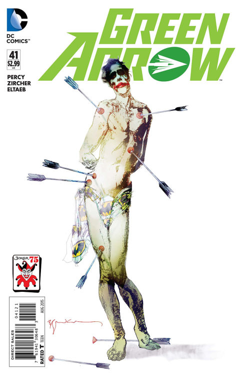 Green Arrow Joker variant by Bill Sienkiewicz