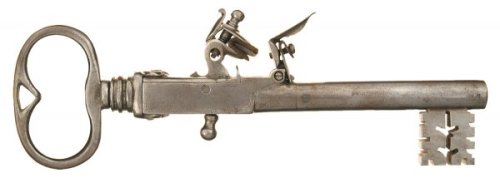 wahnwitzig:  Antique key pistols.  1, 2, 3, 4, 5, 6 
