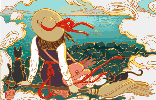 helenmask:Kiki’s Morning Flight
