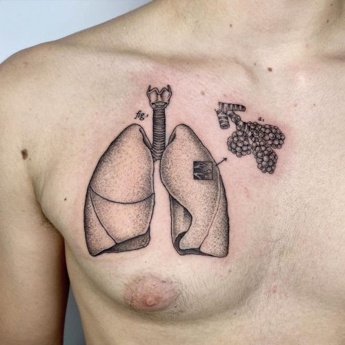 Michele Volpi blackw;chest;dots;lungs