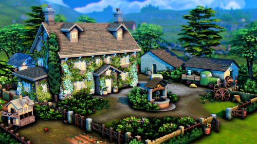 6 Sim Family Farmhouse This large family farm is perfect for families of up to 6 Sims!  The house fe