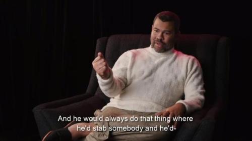 the-swift-tricker:  i fucking love jordan peele and i could watch him talk about horror movies for hours  A GEM