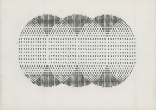 garadinervi:  Ruth Wolf-Rehfeldt, Spheres of Interest, 1975 [ChertLüdde, Berlin]