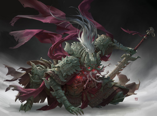 QiangLiang ,The Possession Armor Tooth Wuwww.artstation.com/artwork/Jer4Xv 