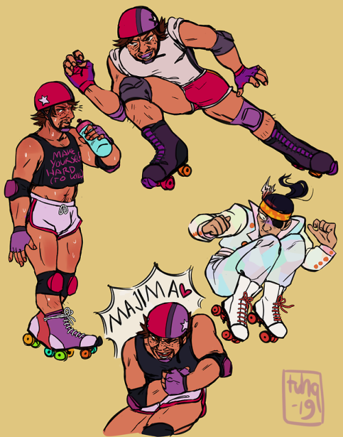 AU no one asked for: the yakuzzies but on rollerskates