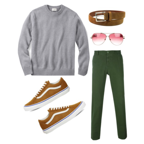Follow @teenageboyoutfits for more!!!Sweater- L.L. Bean Pants- Farfetch Shoes- Vans Sunglasses- Su