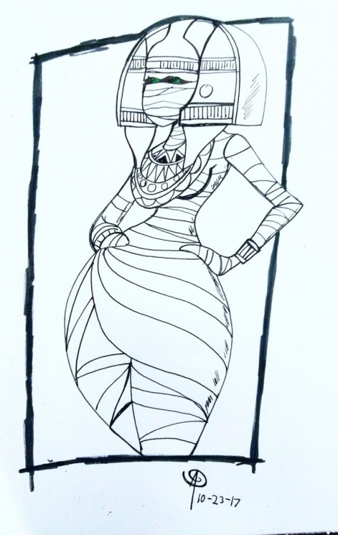 Porn Pics chillguydraws:  Inktober 2017  Day 23 - Mummy