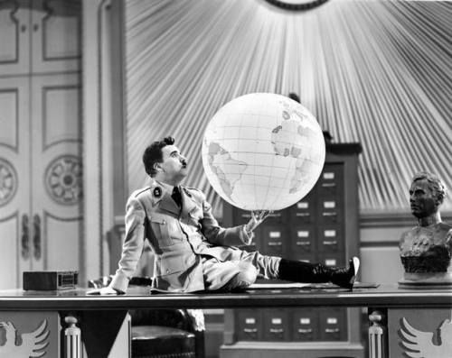 Charles Chaplin in “The Great Dictator” directed by Charles Chaplin, 1940