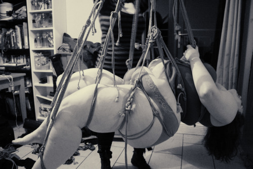 fatfeministfetishist: Pics from my first ever suspension on Saturday! It felt a lot tougher than it 