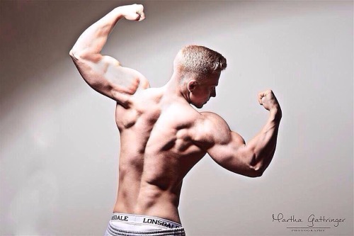 billyraysorensen:  Chiseled blonde muscled lad David Lengauer …