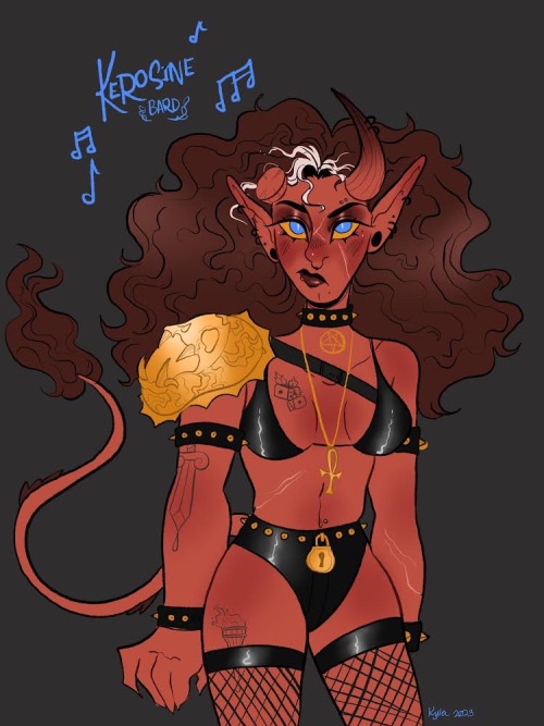 I Decided To Make A Little Doodle Of My D&D Character Kerosineshes For My Current Campaign And I Love