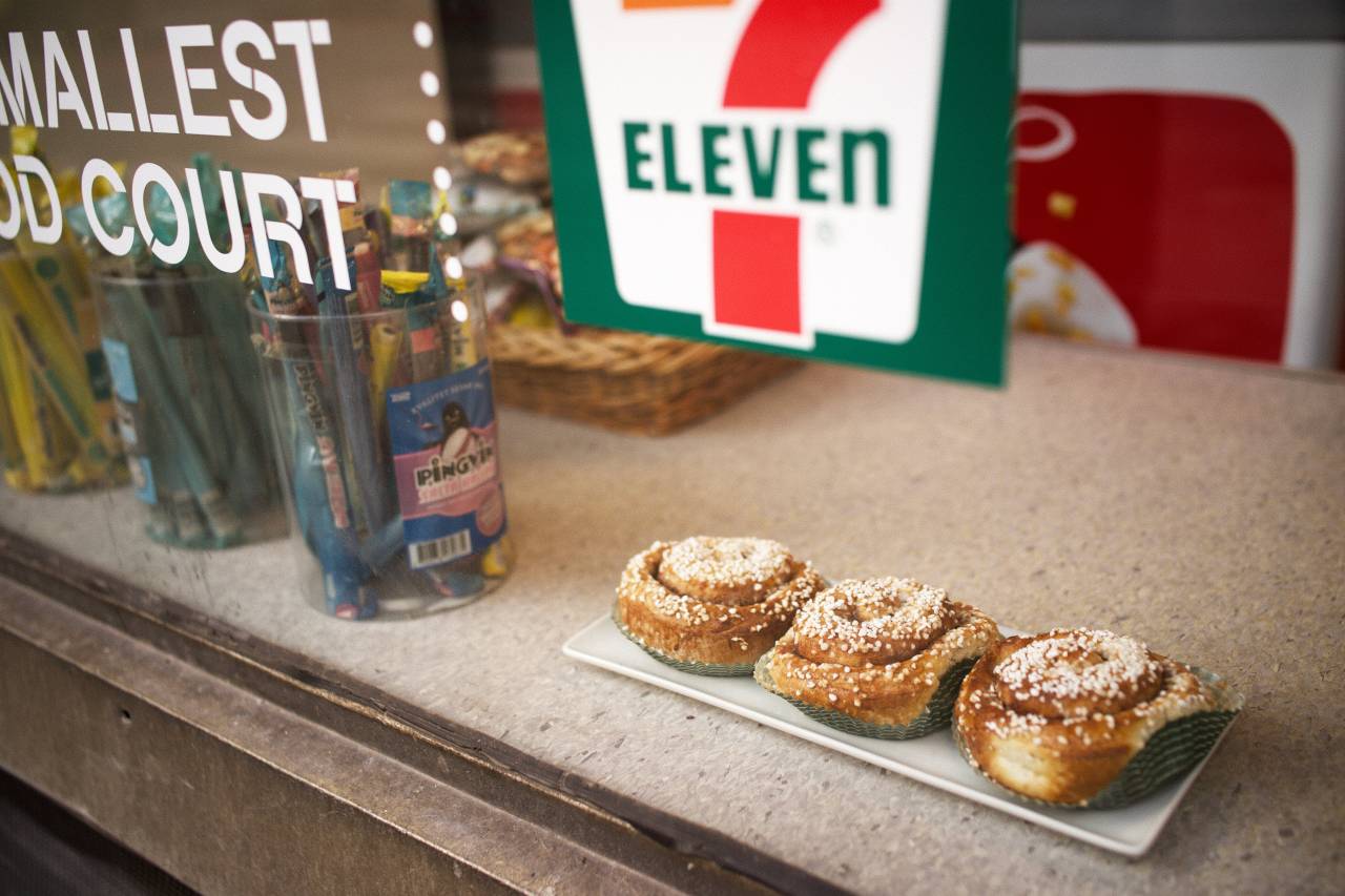 Kanelbulle on display on National Cinnamon Bun Day (Kanelbullens dag).
Stockholm, 2018