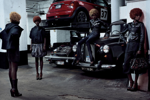fromobscuretodemure: Hawa Diawara, Sigail Currie, Honorine Uwera and Atong Arjok by Steven Klein for
