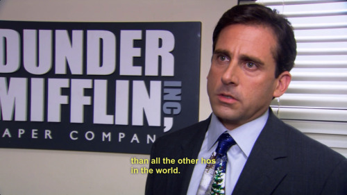 lulz-time:  feed-the-scenesters-to-the-lions: Michael Scott explains “bros before hoes”