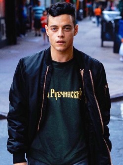 ramimalekedits: Rami Malek + bomber jackets